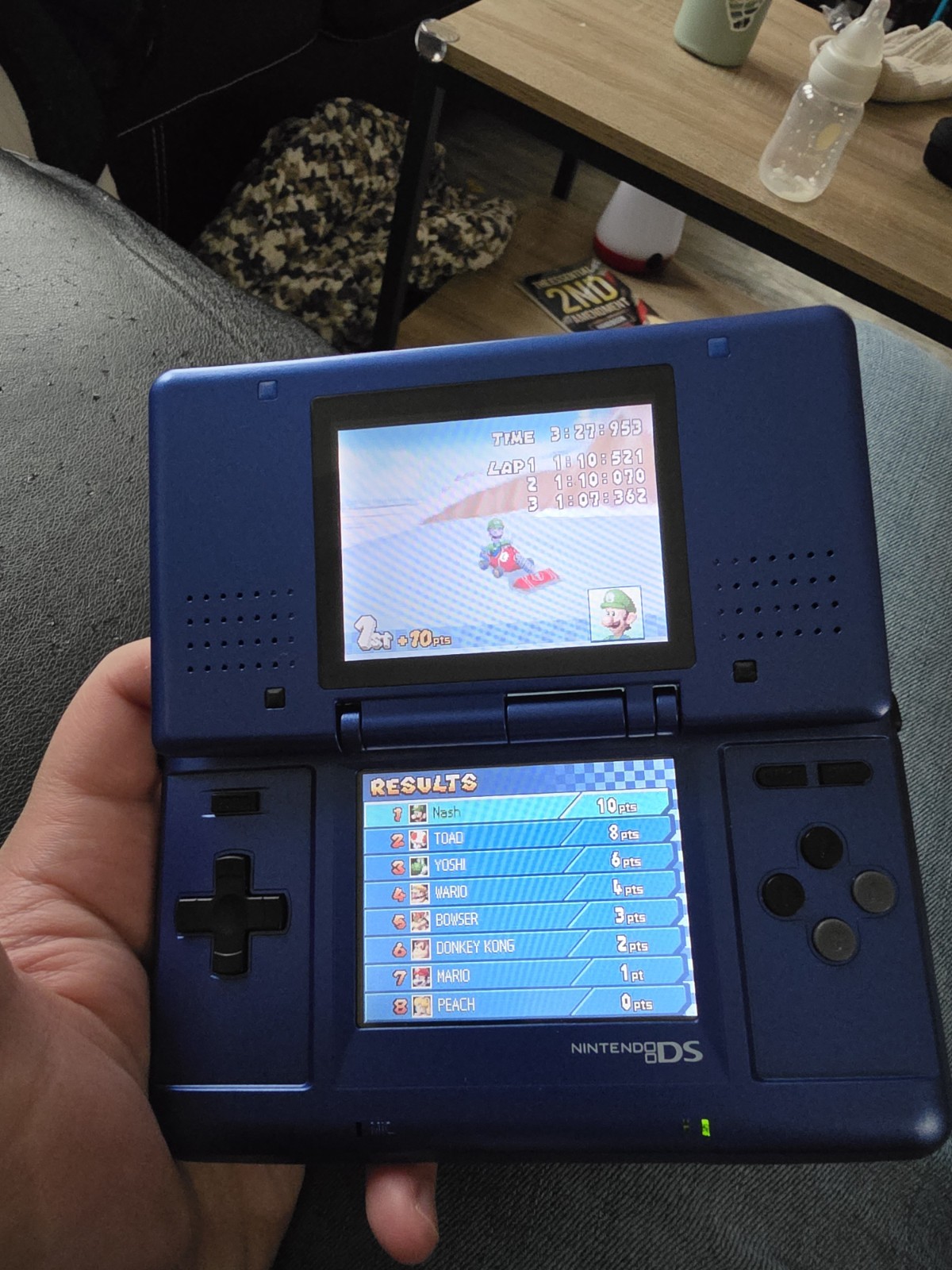 Nintendo DS NTR-001 Blue Handheld System Touchscreen 2004(read Description)