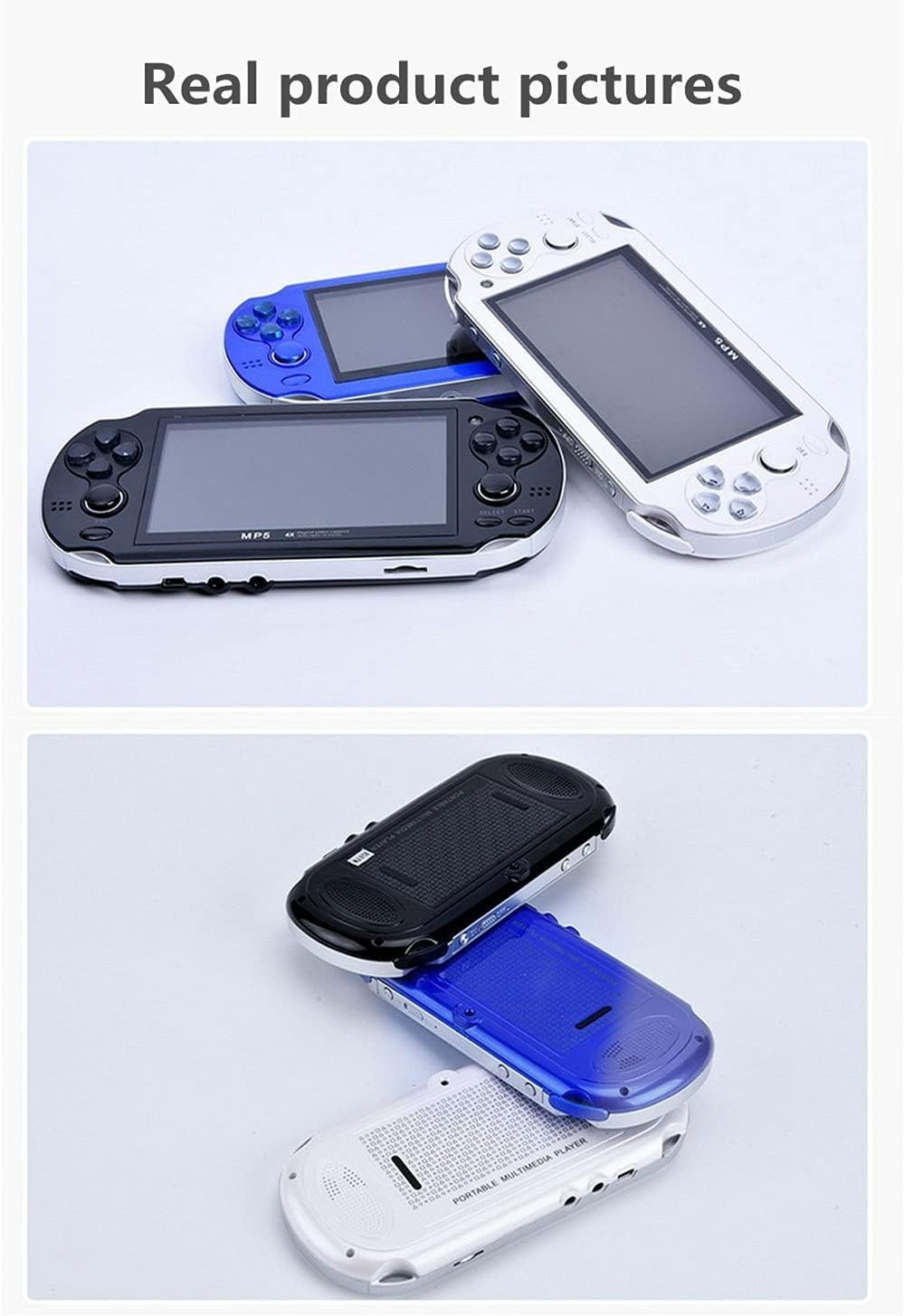 Portable 4.3-Inch Game Console with Double Joystick & Built-in 2200 Games