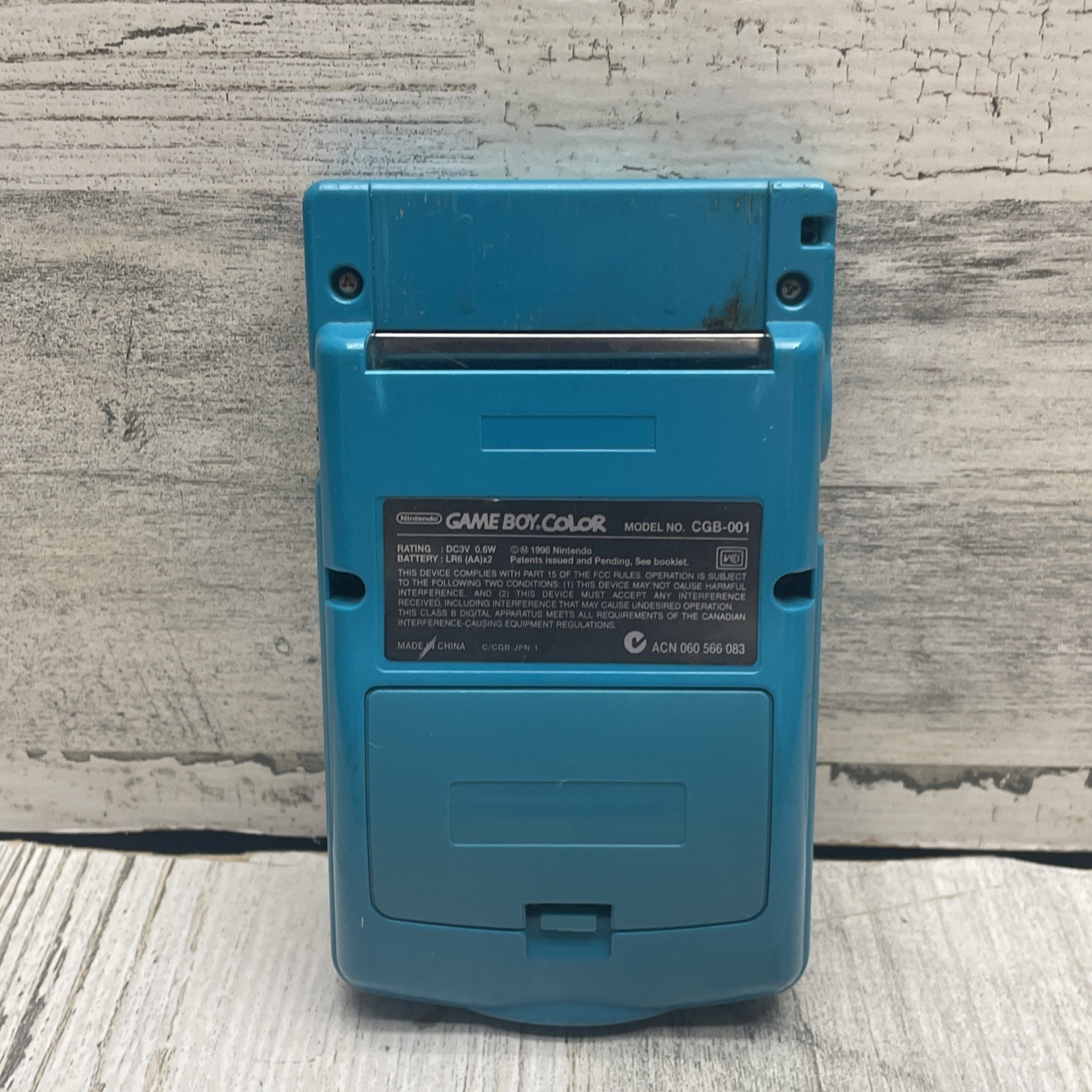 Nintendo Game Boy Color Handheld System Teal Blue CGB-001 Good Condition
