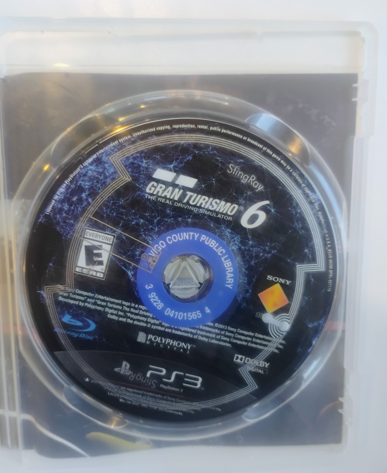 Gran Turismo 6 PS3 PlayStation 3 Real Driving Simulator Former Library Rental