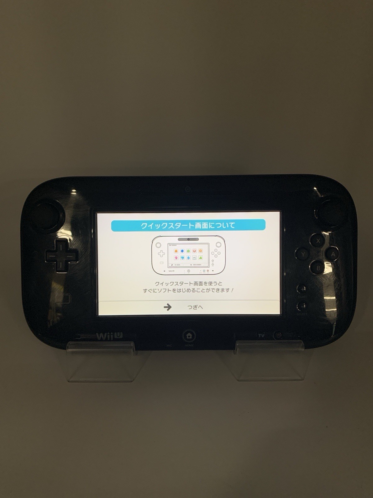 Nintendo Wii U WUP-010 Gamepad Only Black Works Tested 0703-205