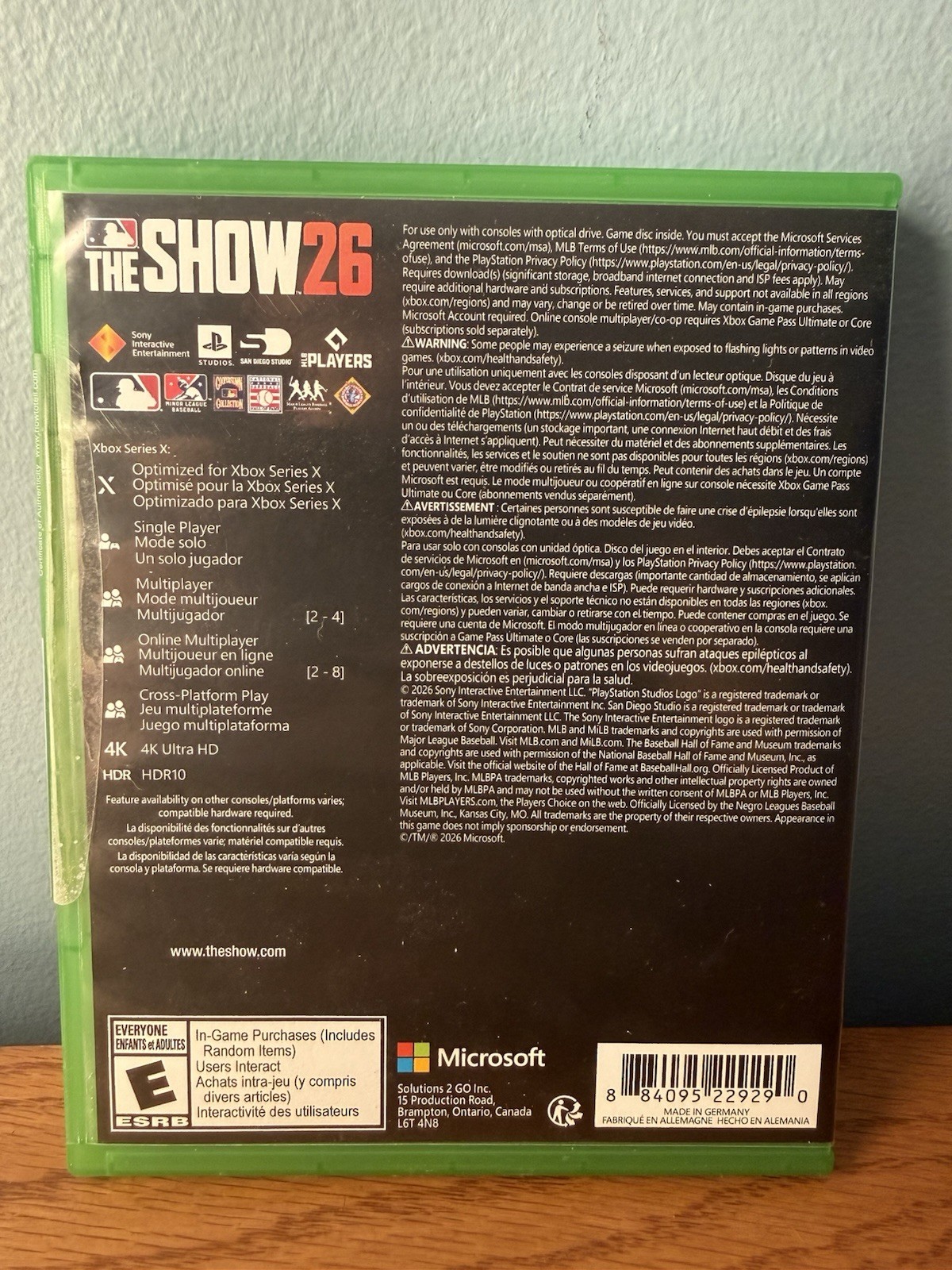 MLB The Show 26 Xbox Series X 2026 Microsoft