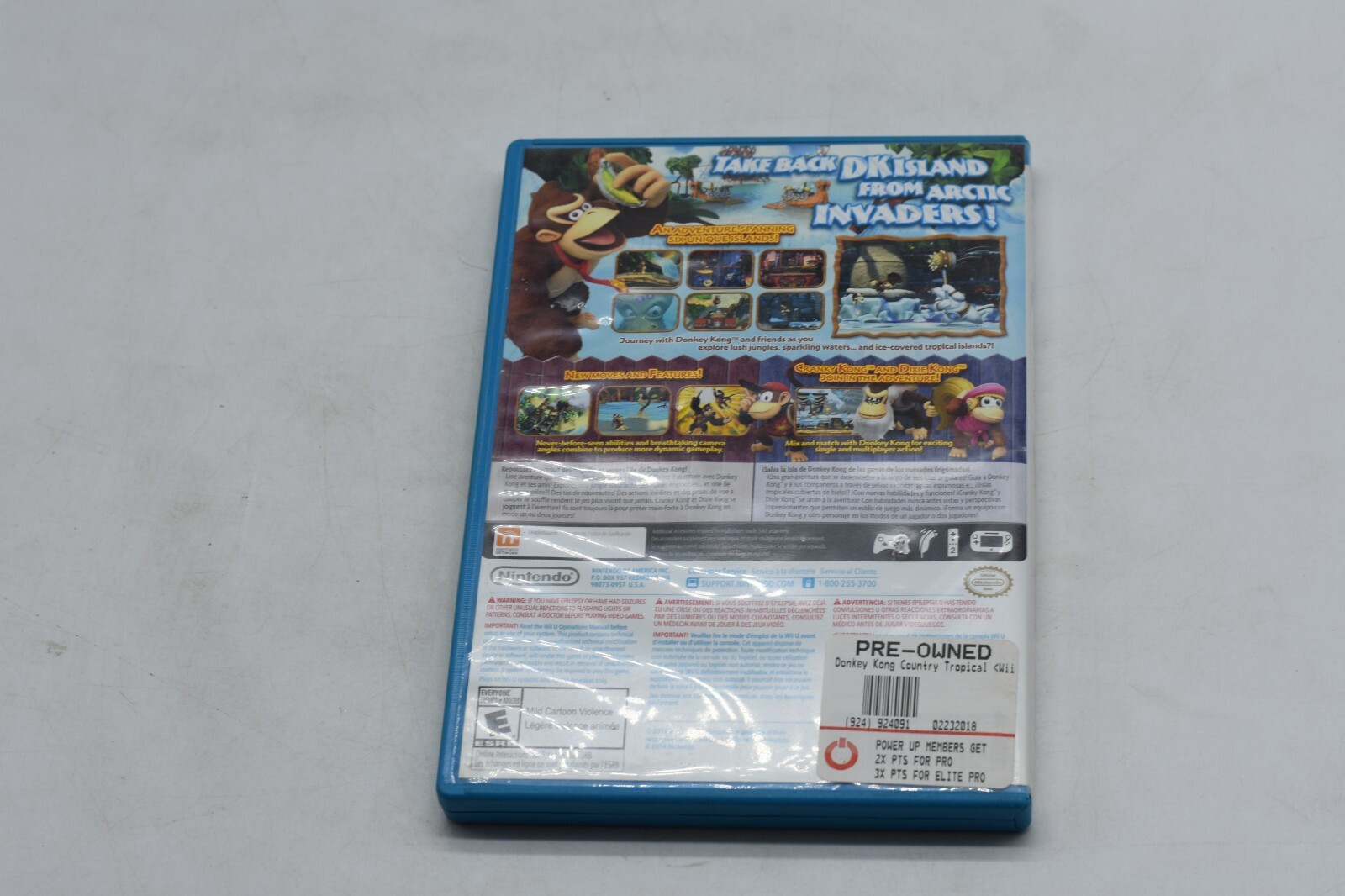 Donkey Kong Country: Tropical Freeze Nintendo Wii U Complete YES