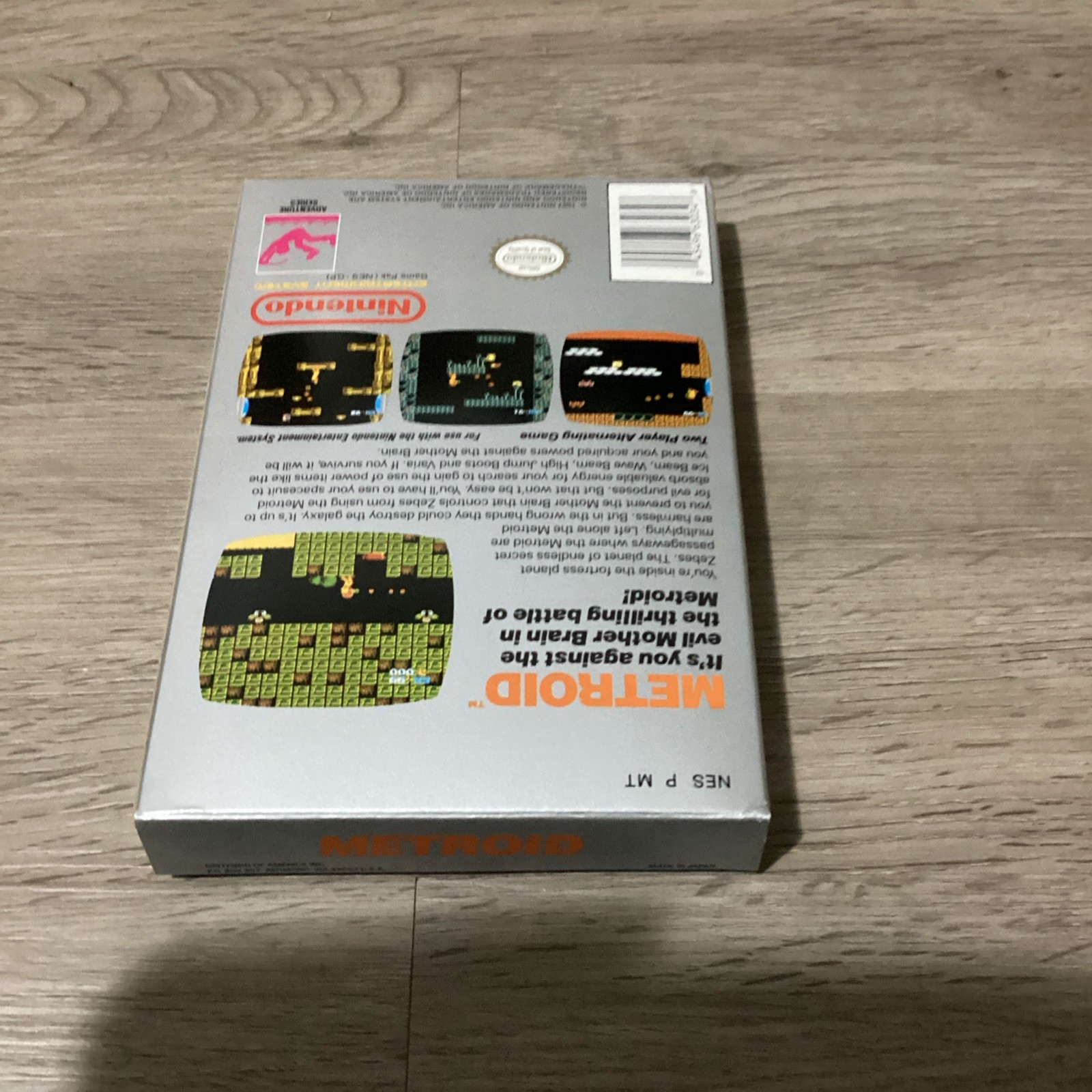 Nes Game Metroid Complete In Box Nintendo Oval Seal Mint