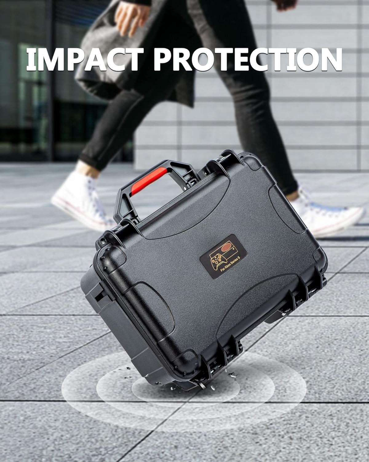 Hard Shell Carrying Case for Xbox Series S Waterproof Travel Bag with Shoulder