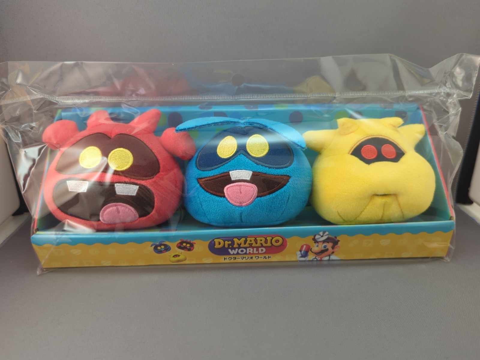 * Dr. Mario World Little Buddy 3″ Virus Plushies