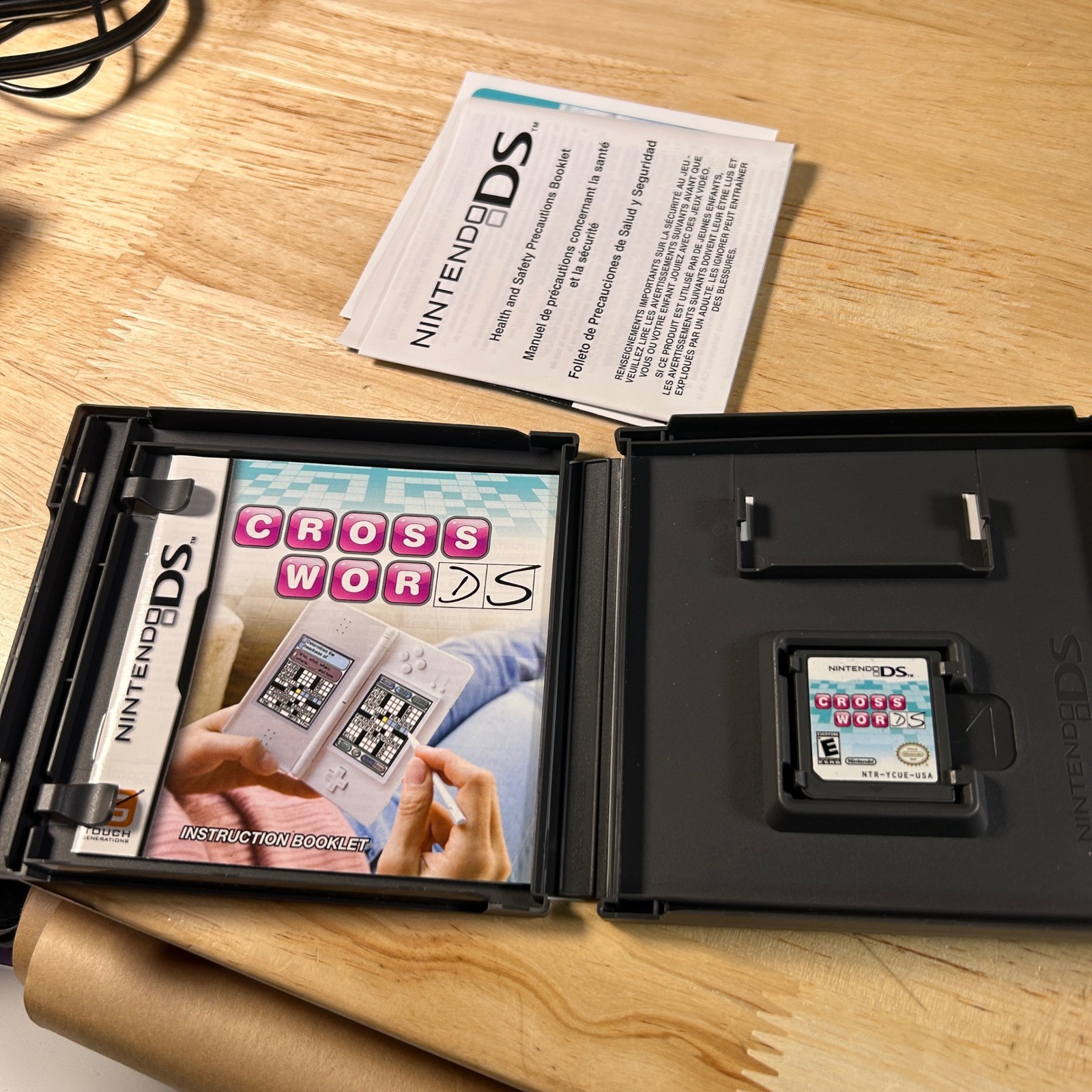 Crosswords DS Nintendo DS Game CIB Puzzle Word Search Anagrams NTR-YCUE-USA