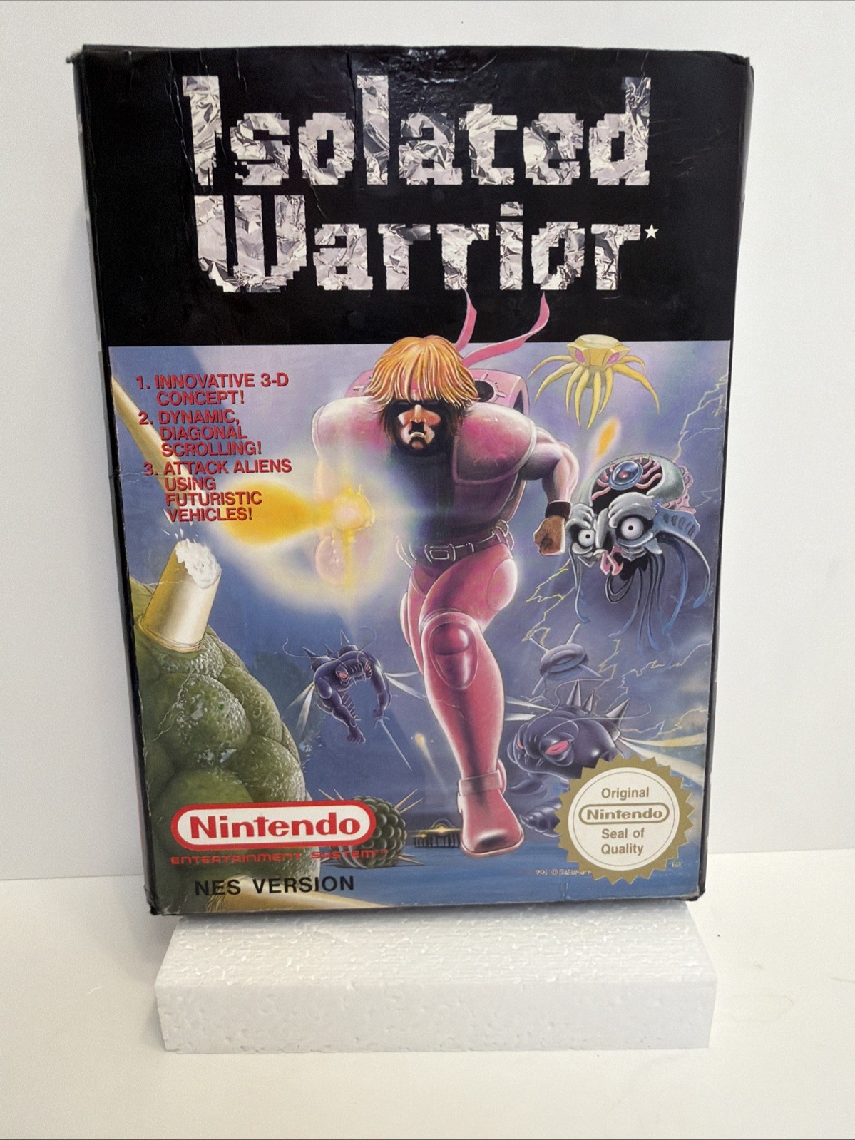 Isolated Warrior (Nintendo NES) Box & Foam Only No Game