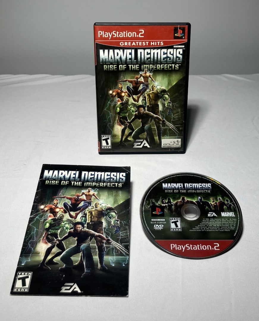 PlayStation 2 Marvel Nemesis Rise of the Imperfects Complete Tested GH