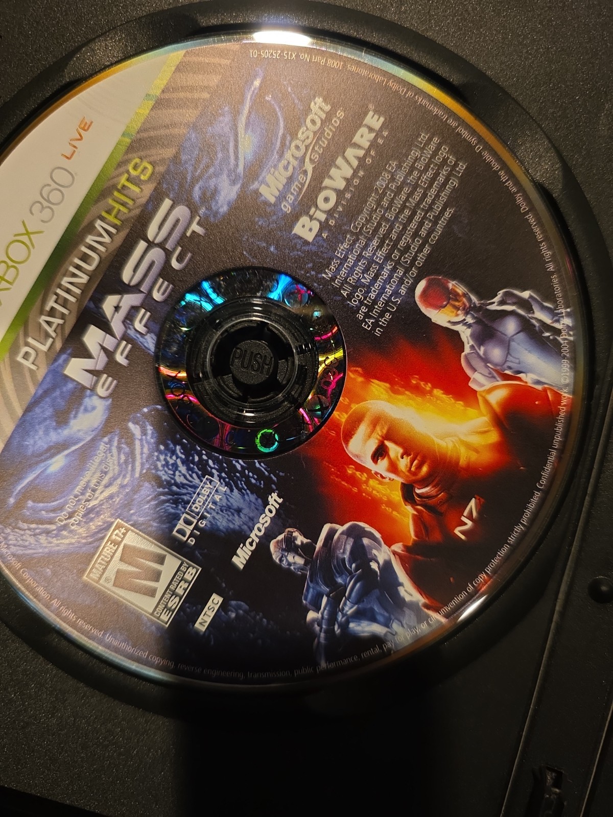 Mass Effect Limited Collector’s Edition (Xbox 360, 2007) Two Discs Only
