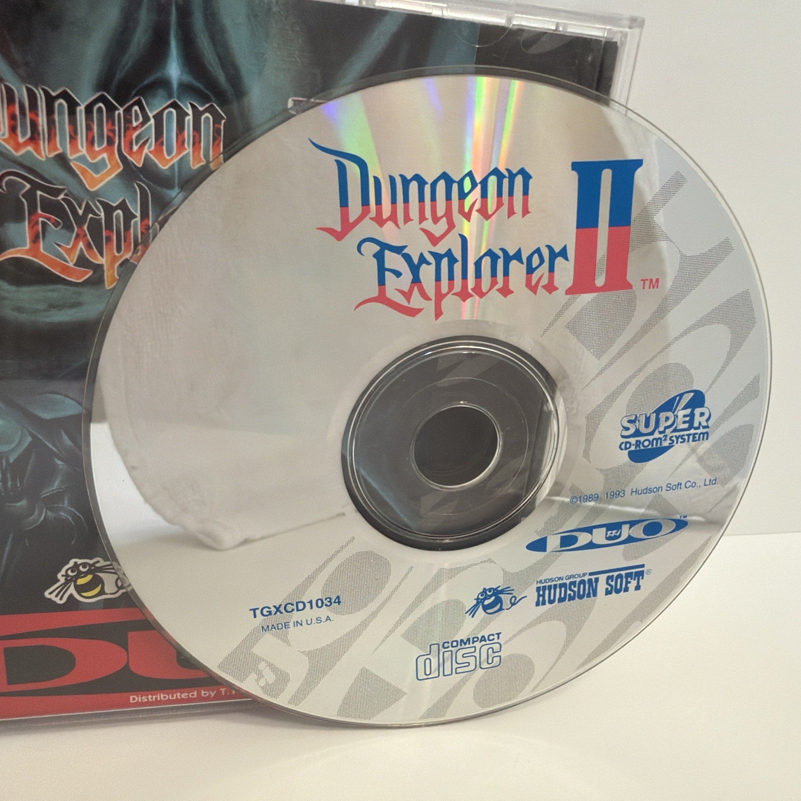 Dungeon Explorer II TurboGrafx Super CD Turbo Duo Tested Complete CIB