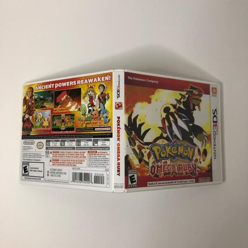 Replacement Case for Pokemon Omega Ruby Version Nintendo 3DS