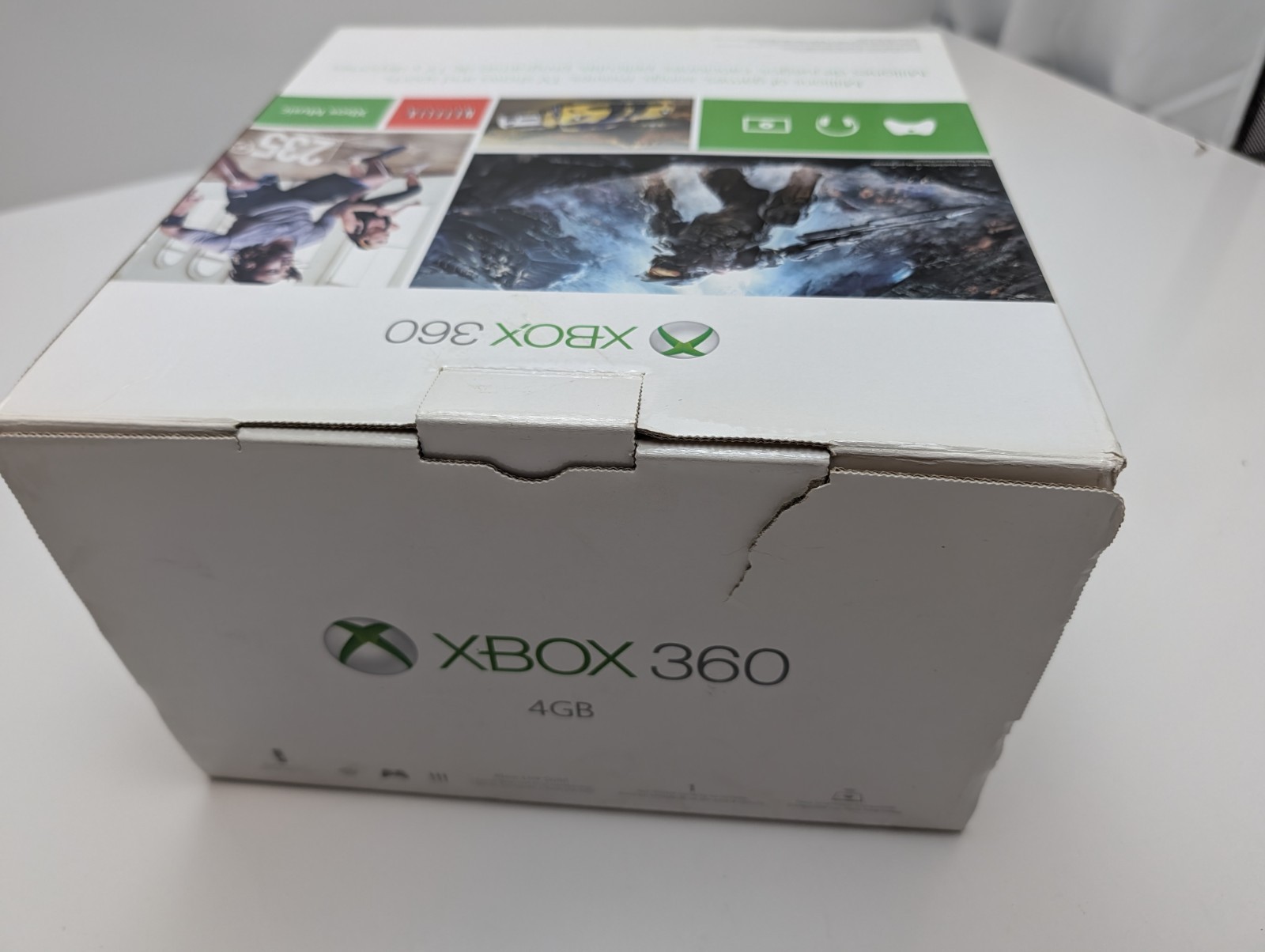 Microsoft XBOX 360 Black 4GB Video Game Console EMPTY BOX, inserts – No console!