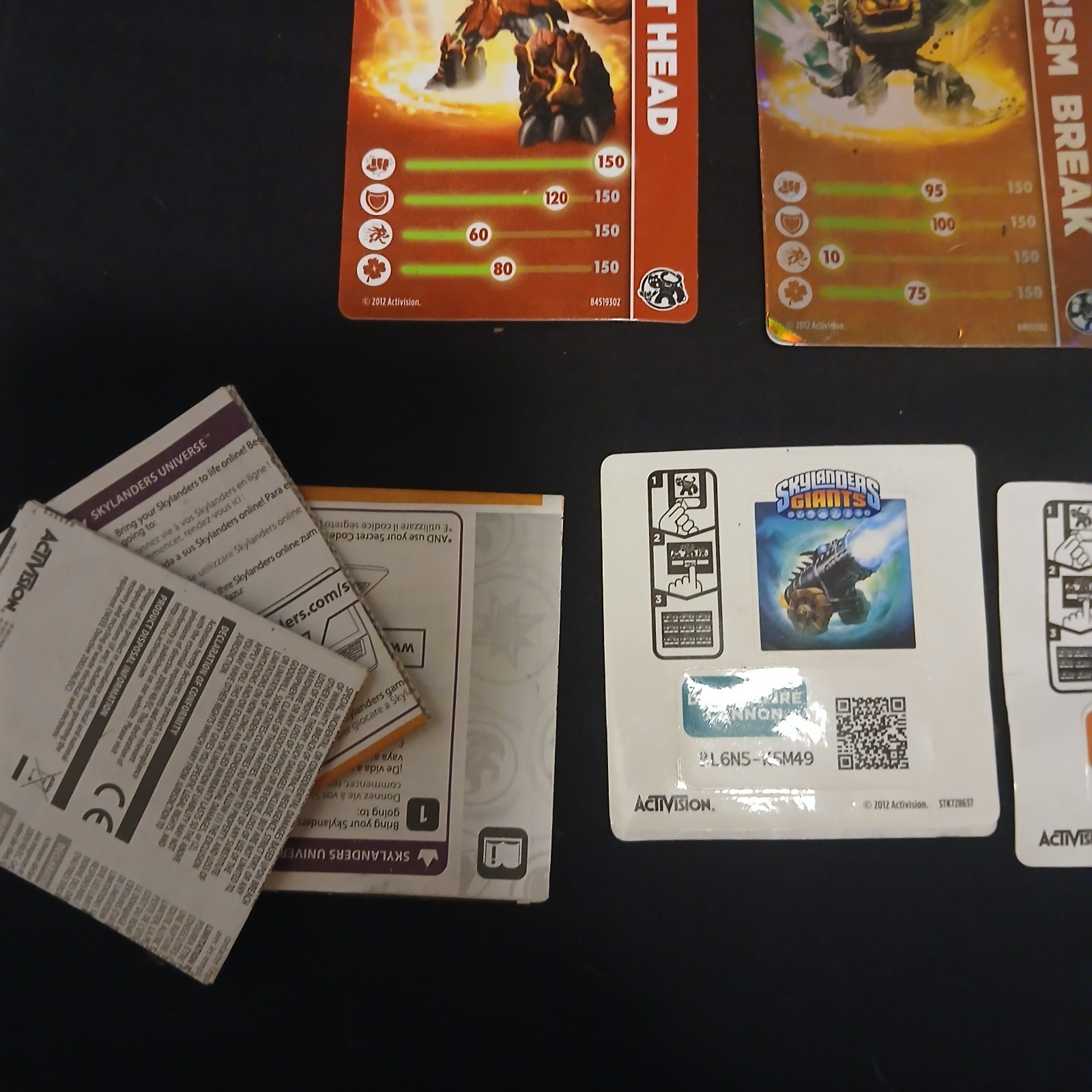 Lot of 46 – Skylanders Figures, Cards, Sticker, Manuals Assorted Untested☄️☄️#M