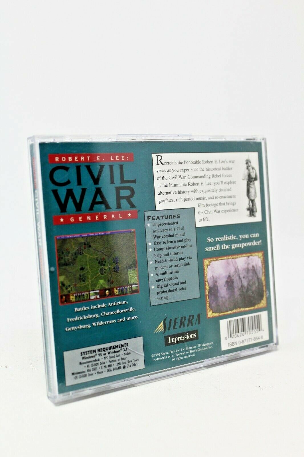 Robert E. Lee: Civil War General – PC – Strategy Game – No Manual