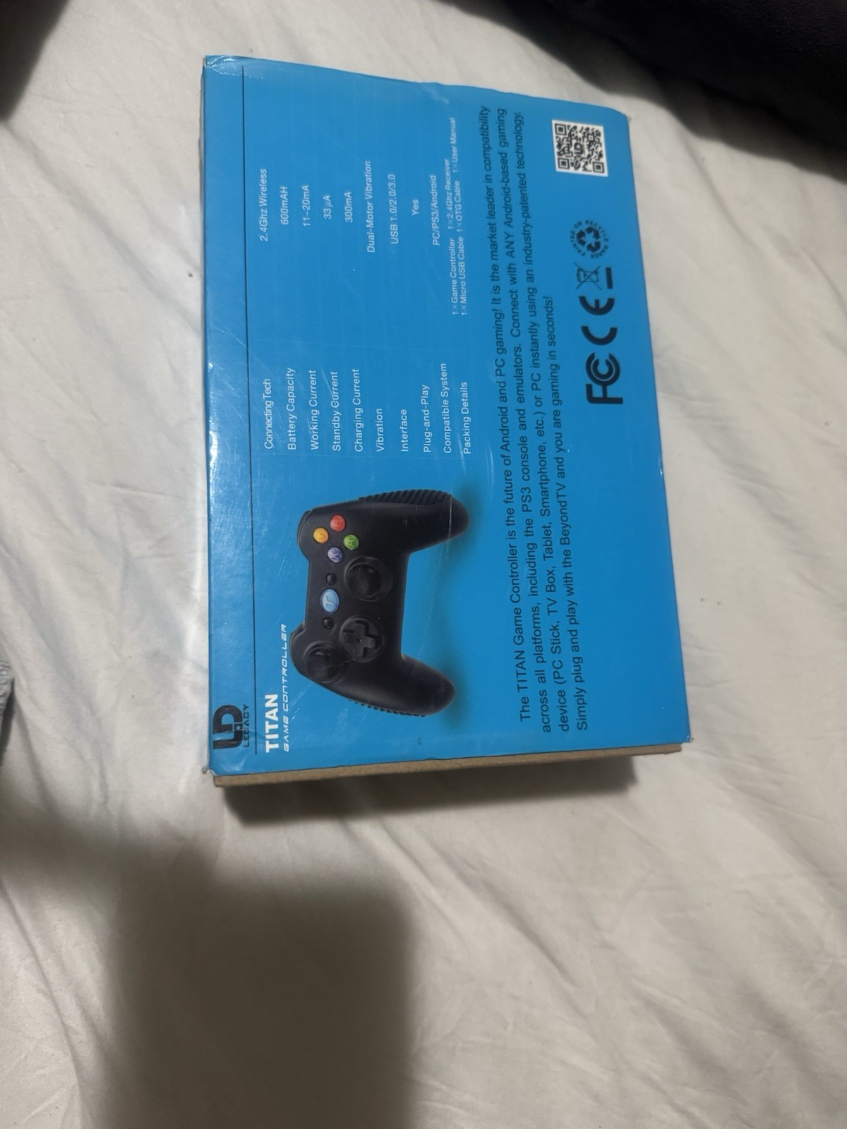 TITAN 2.4Ghz Wireless Game Controller – New In Box! Ship From California USA New
