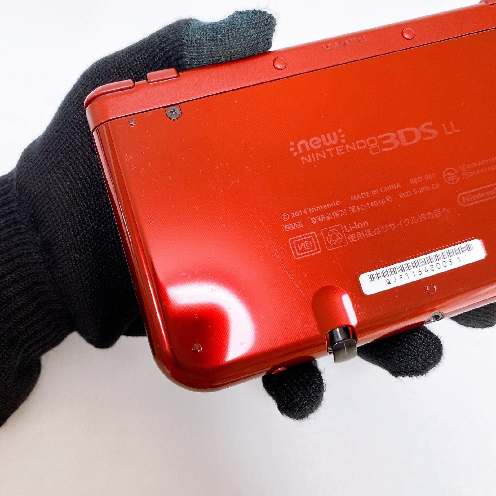 【Dual IPS】New Nintendo 3DS LL XL Metallic Red Console Japan Tested Rank S Rare