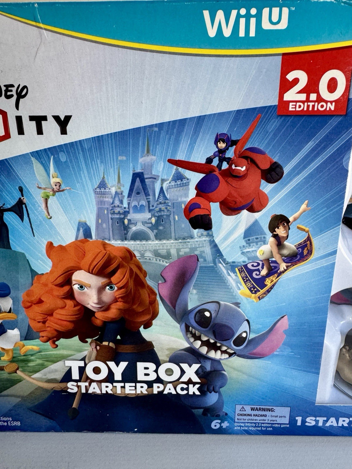 Disney Infinity 2.0 Toy Box Starter Pack Wii U Merida Stitch Figures Complete