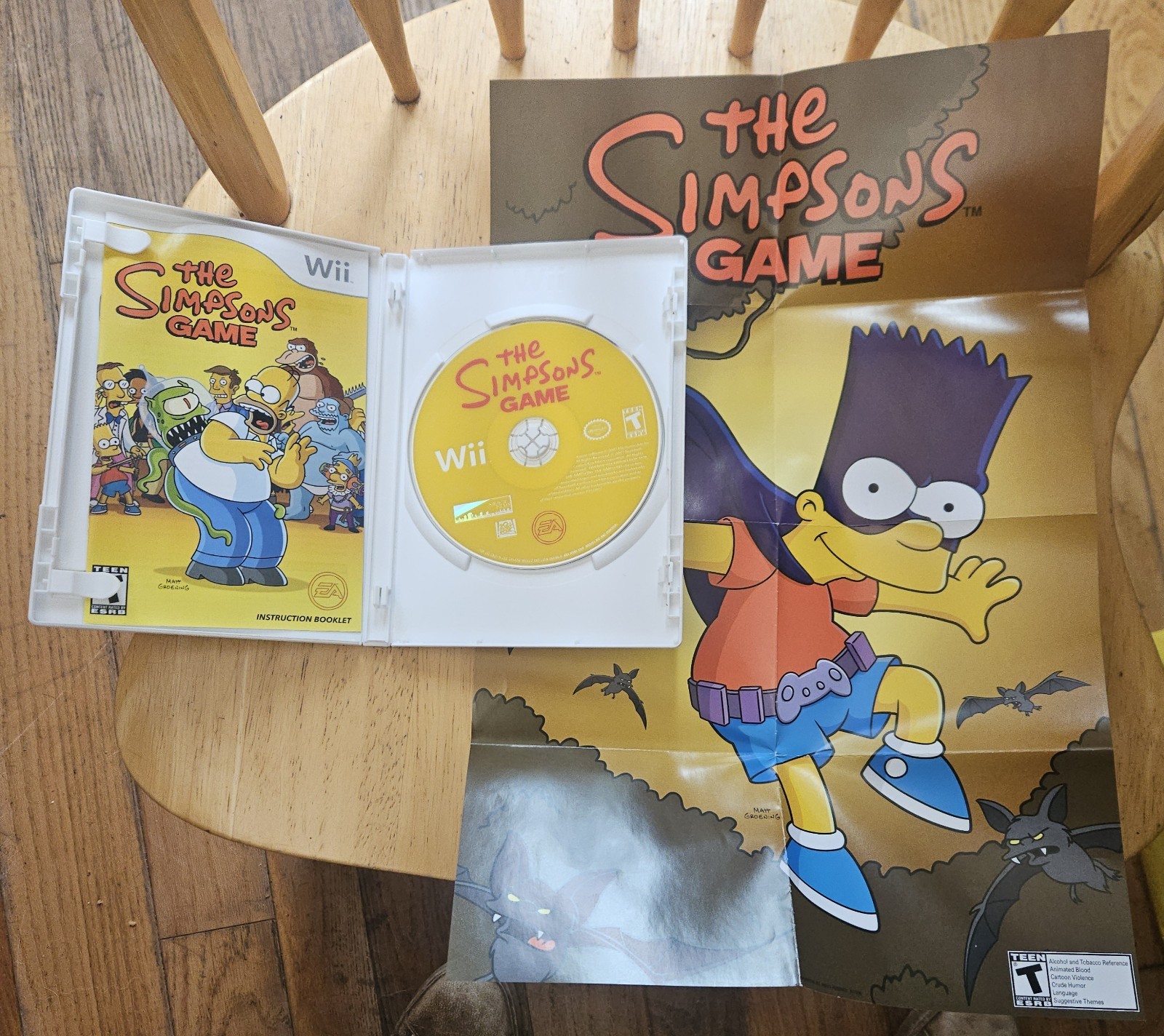 The Simpsons Game: (2007) Nintendo Wii – Complete In Box 🚨[WITH POSTER]🚨