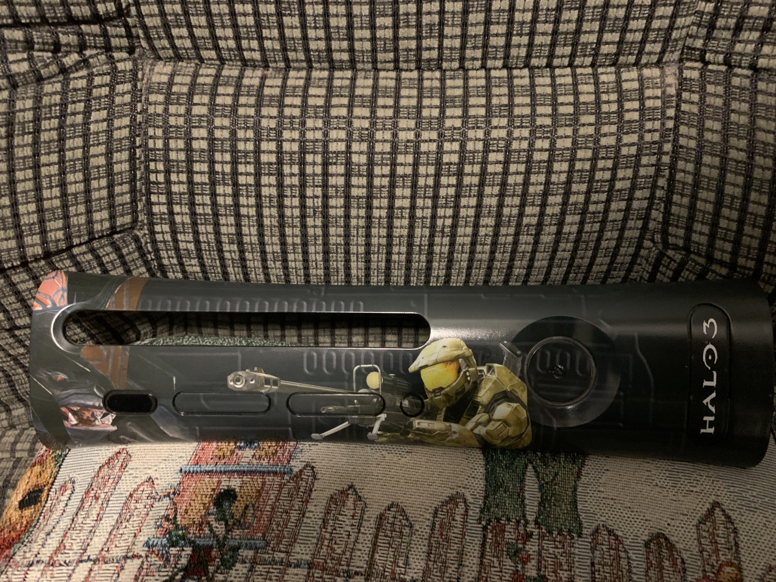 Microsoft Xbox 360 Halo 3 Glossy Black Faceplate with Master Chief Artwork