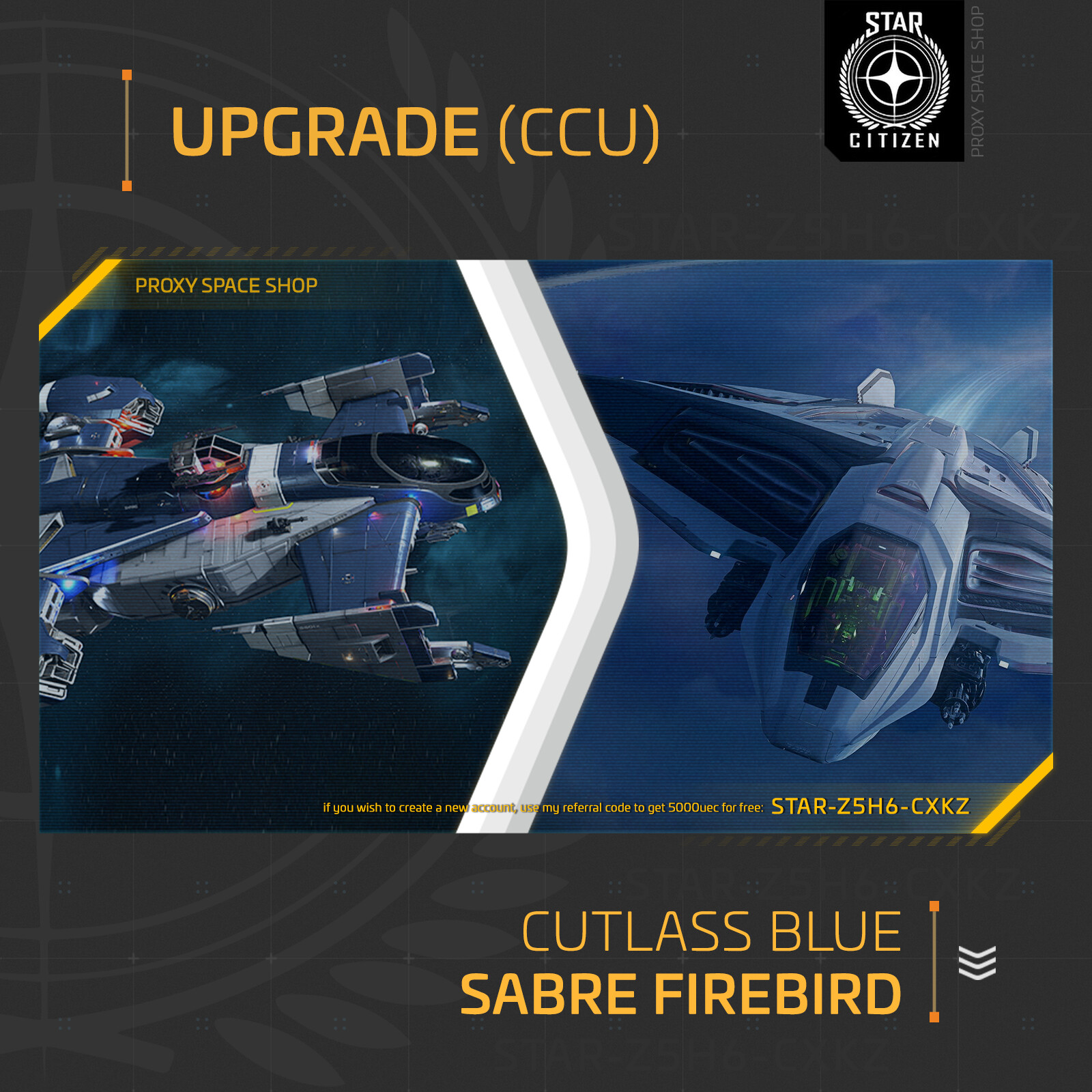 Star Citizen – AEGIS SABRE FIREBIRD – UPGRADE – (CCU)