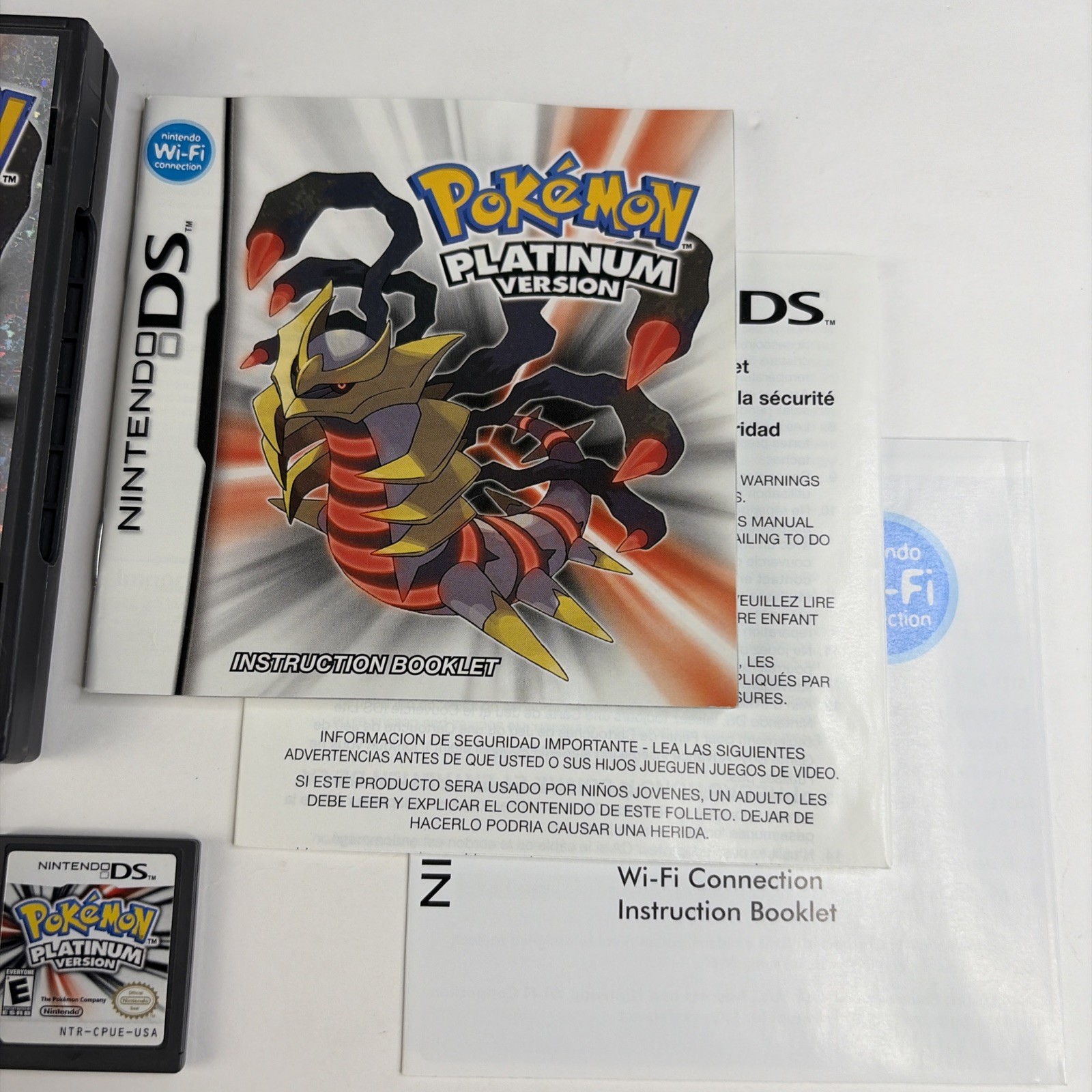 NICE Pokemon Platinum Version Nintendo DS 100% CIB Complete In Box Authentic!