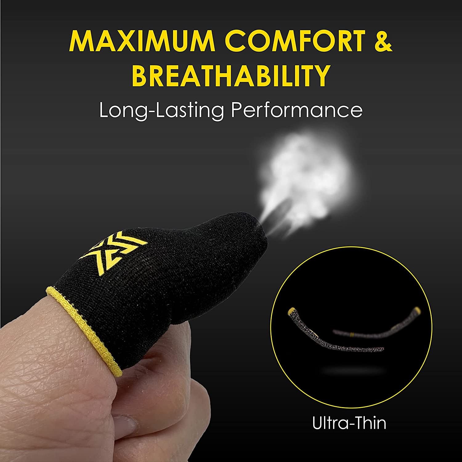 6 Pack Mobile Gaming Corps ClawSocks Phone Gaming Finger Sleeves – Carbon