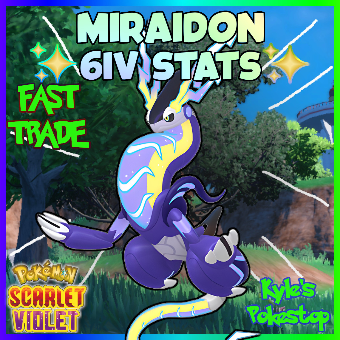 6IV MIRAIDON + KORAIDON 2 PACK | POKEMON SCARLET & VIOLET EV’D BATTLE READY FAST