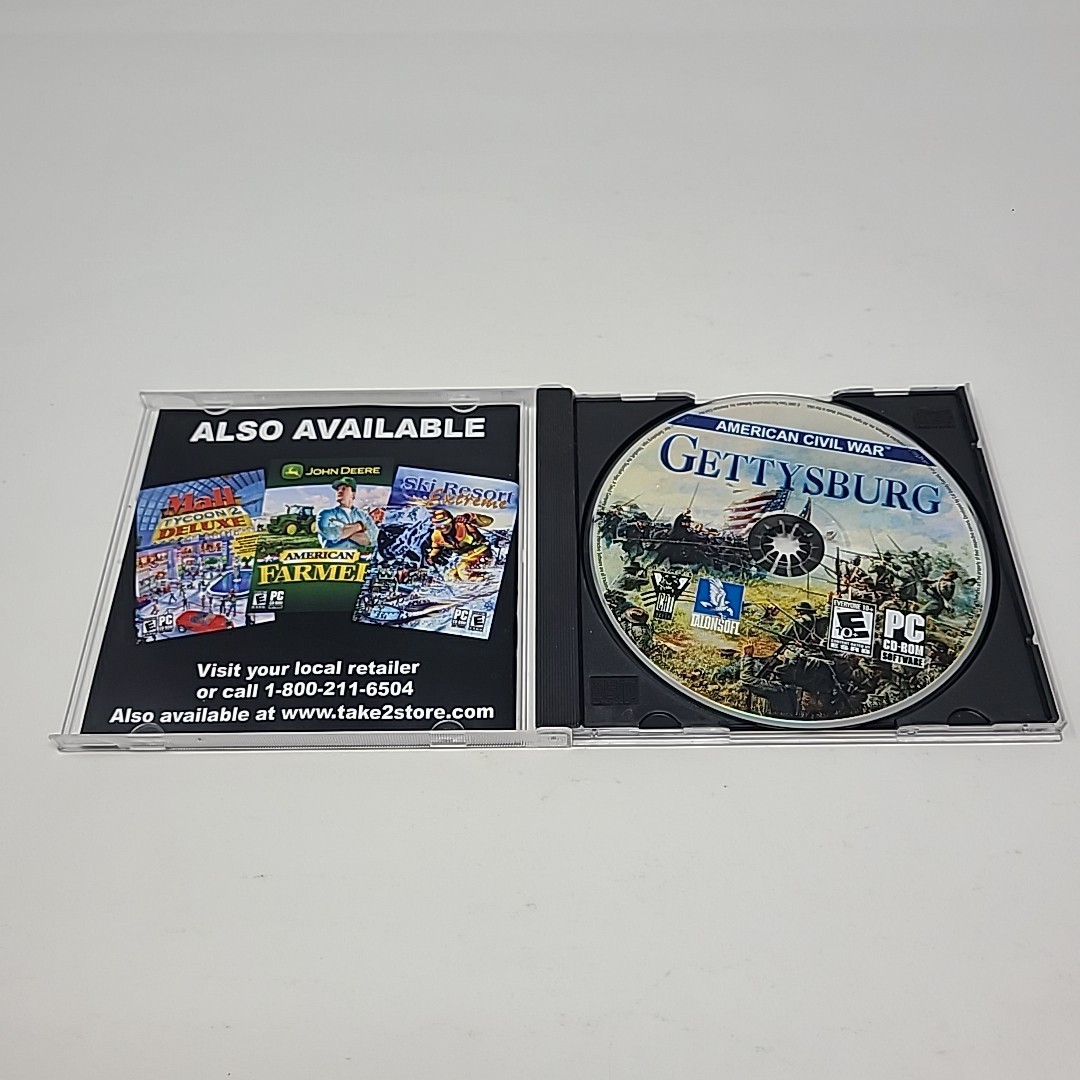 American Civil War: Gettysburg PC CD-Rom 2005 Windows Talonsoft Strategy Game