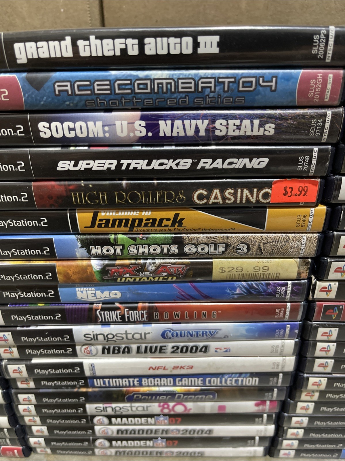 Lot of 60 Playstation 2 PS2 Games in Cases Bulk Wholesale Lot