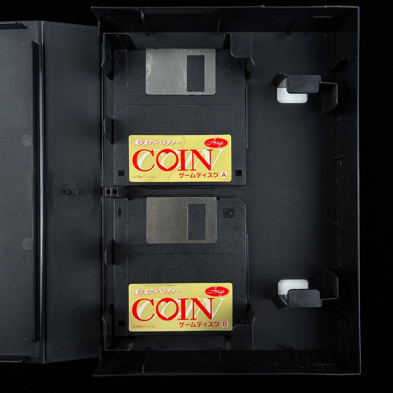 AS-IS 1996 Ange COIN PC-9801 PC98 3.5″ Big-Box VN Visual Novel Game Japan Import