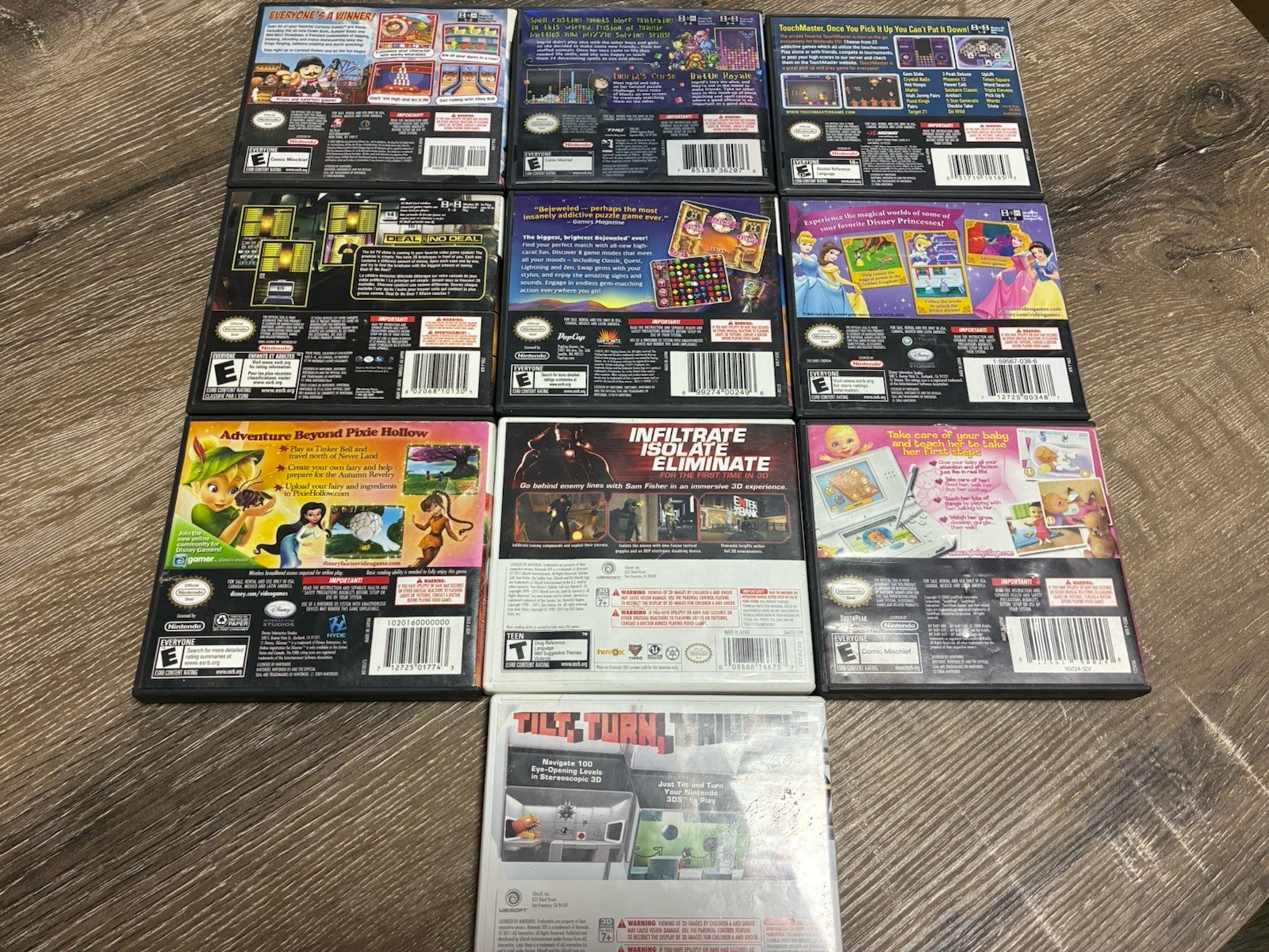 10 Assorted Nintendo Ds And 3ds Games