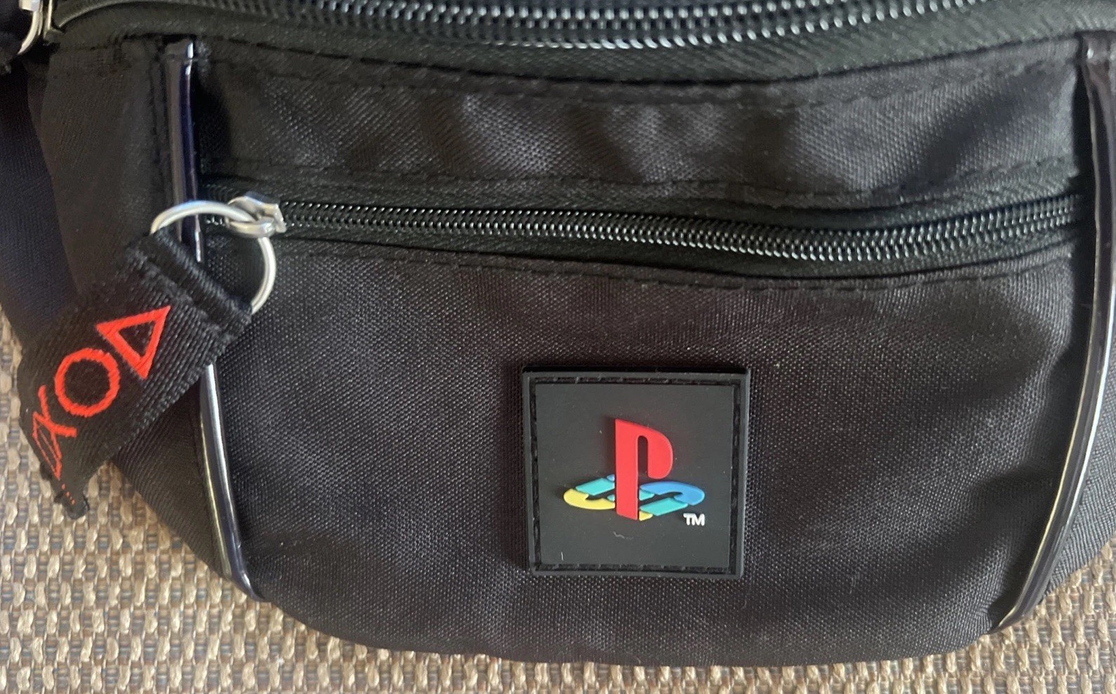 Official Black & Red Sony PlayStation Controller Symbols Belt/Fanny Pack