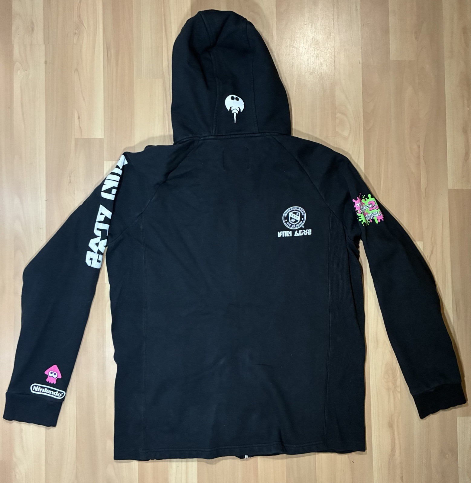 Nintendo Splatoon 2 2017 World Inkling Invitational Promo Zip Hoodie Rare Large