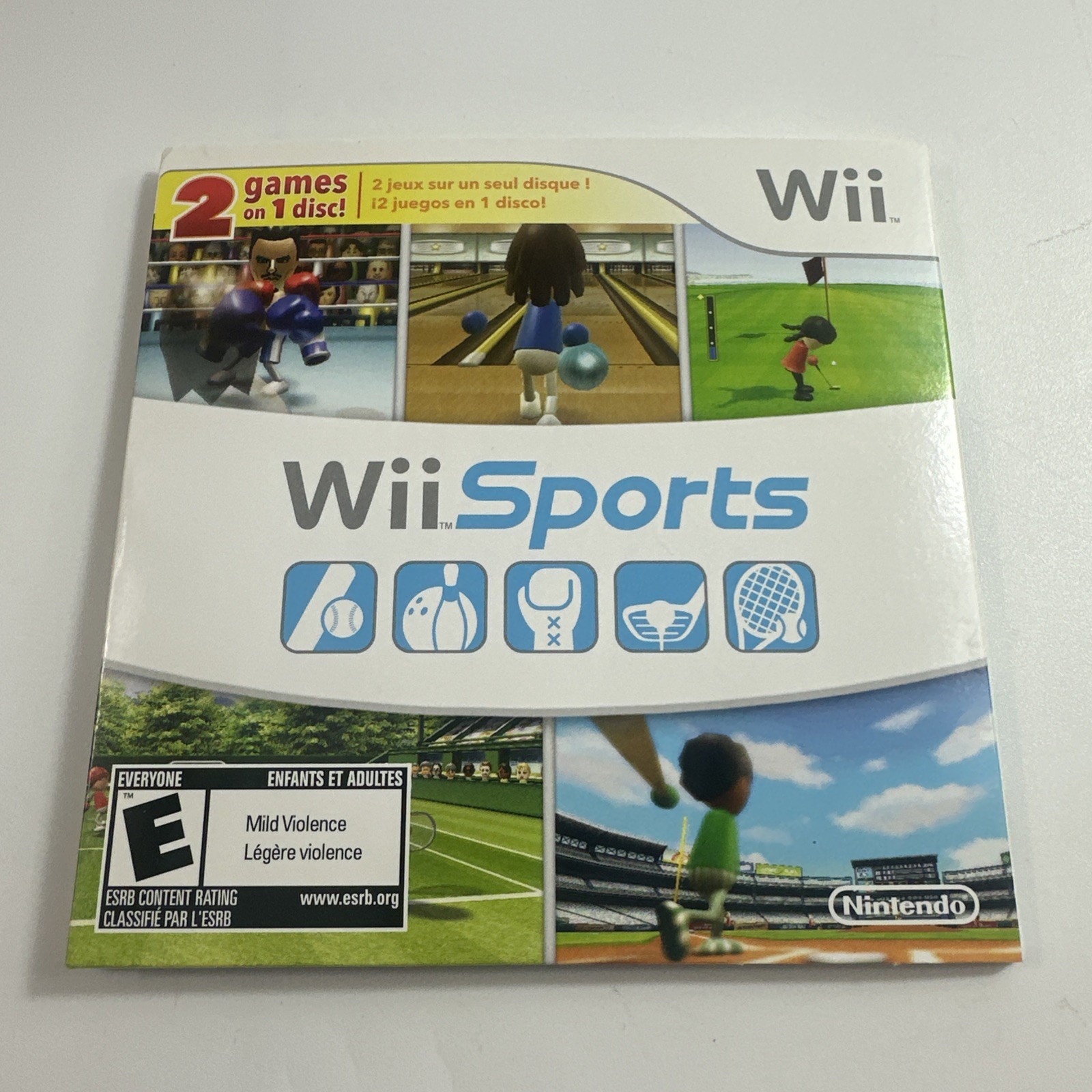 Wii Sports & Wii Sports Resort 2 in 1 Combo Disc Nintendo – Tested
