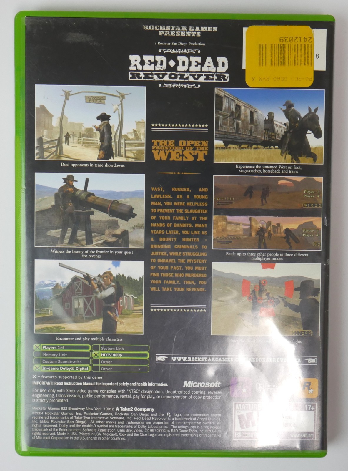 Red Dead Revolver; CIB (Microsoft Xbox, 2004) COMPLETE