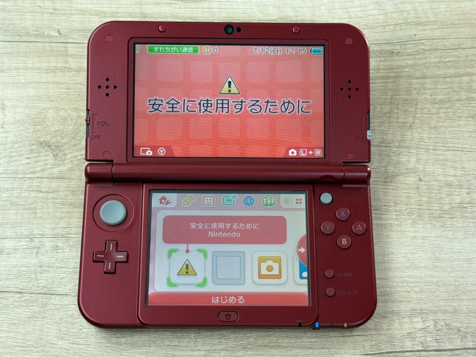 RANk A Nintendo New 3DS LL XL Metallic Red Console Tested Japan ver D2399