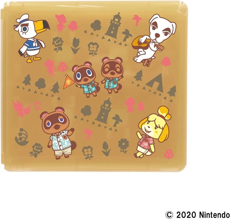 Nintendo Switch Game Card Case 24 Animal Crossing Line Art Licensed Hori Japan