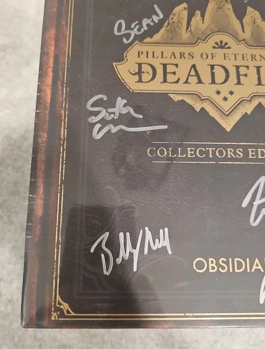 Pillars of Eternity II Deadfire Collector’s Edition Signed By Dev Team SEALED
