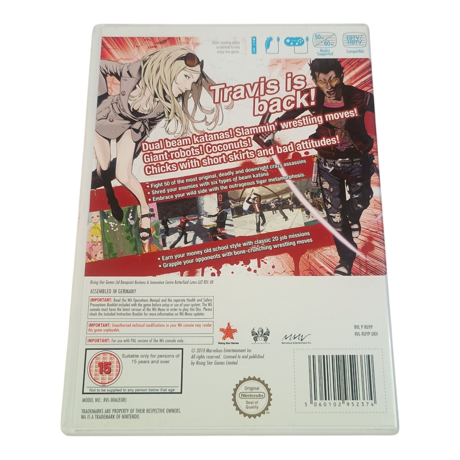 No More Heroes 2: Desperate Struggle Nintendo Wii | Complete | Hack and Slash