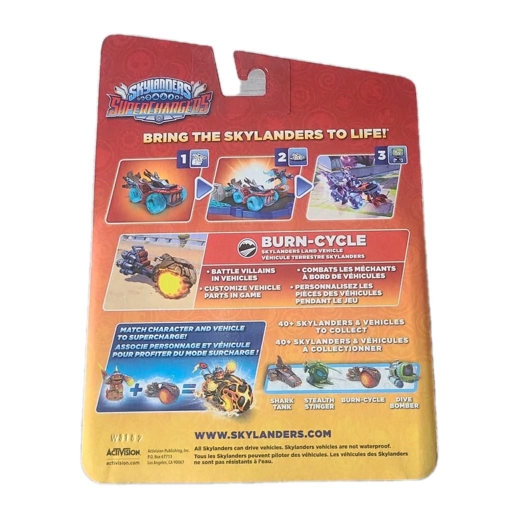 2015 Skylander Superchargers Figure Burn-Cycle Land Vehicle- **New**