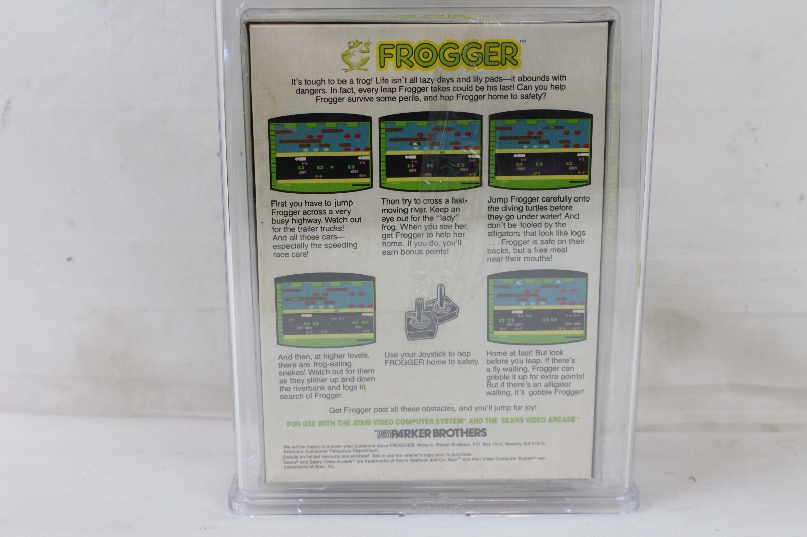 1982 Atari Frogger Video Game Graded PSA 7.5 Sealed C Sega Enterprises Sears