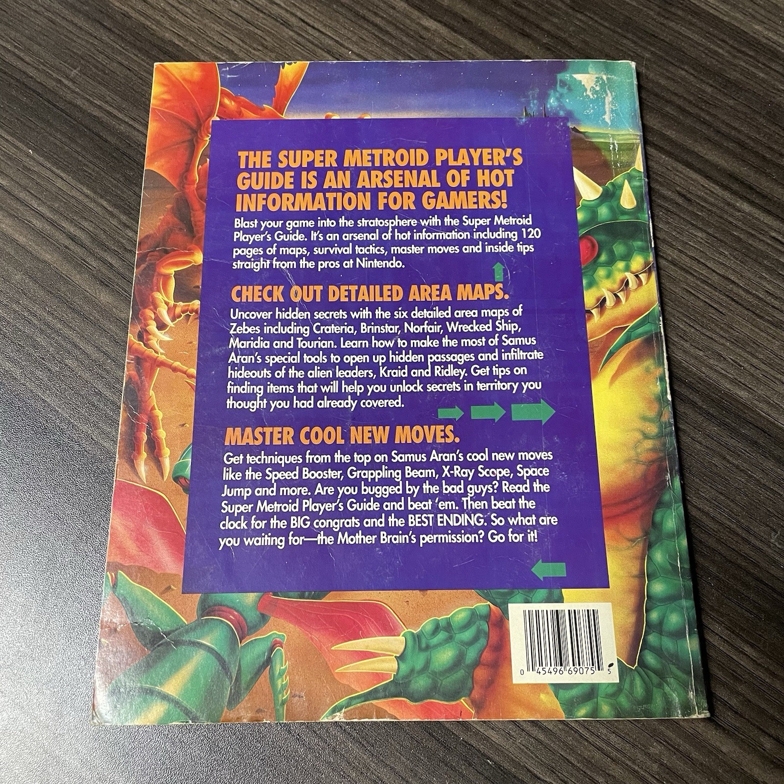 Super Metroid Nintendo Player’s Guide + Fold Out Map