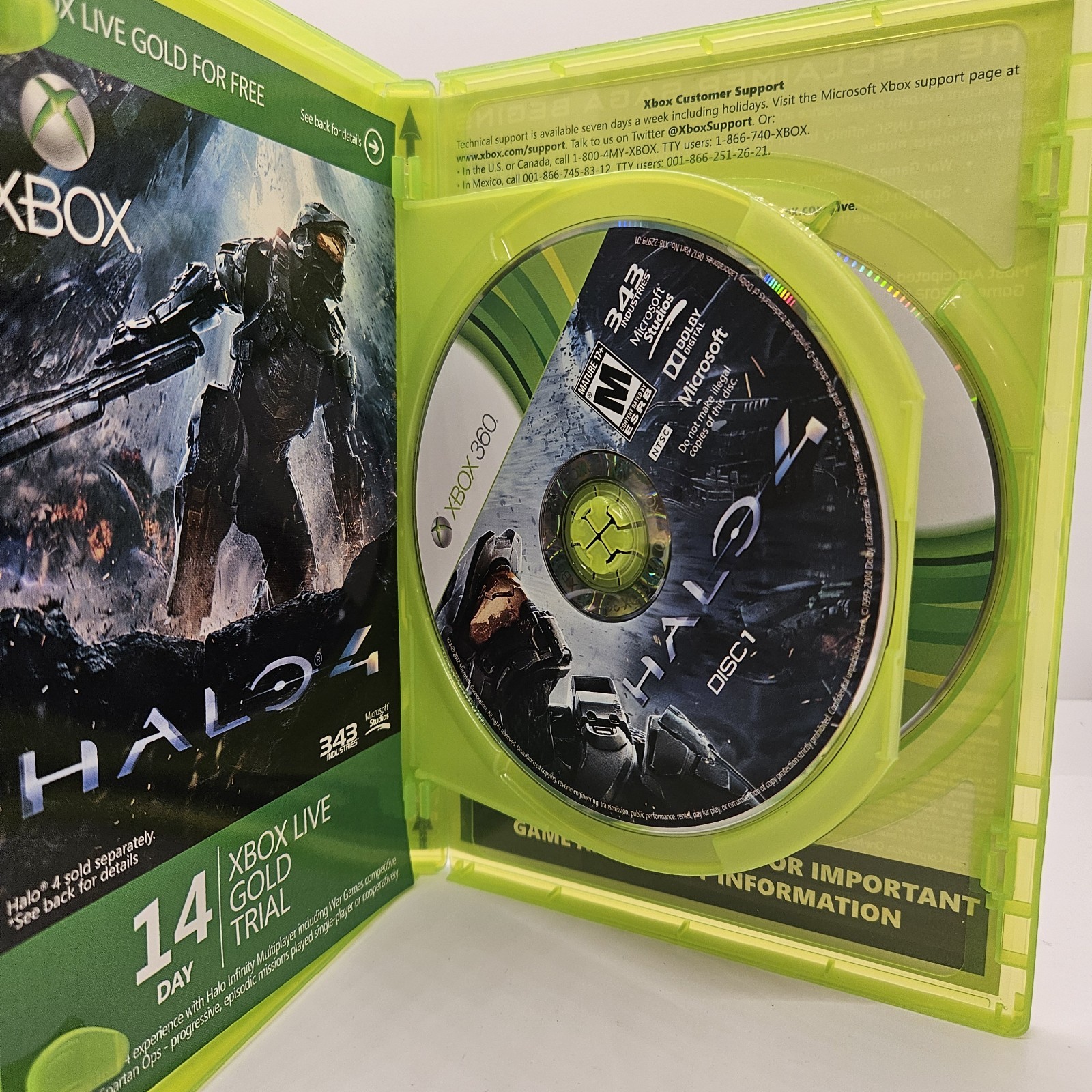 Halo 4 Xbox 360 2-Disc Complete Microsoft 343 Industries Shooter