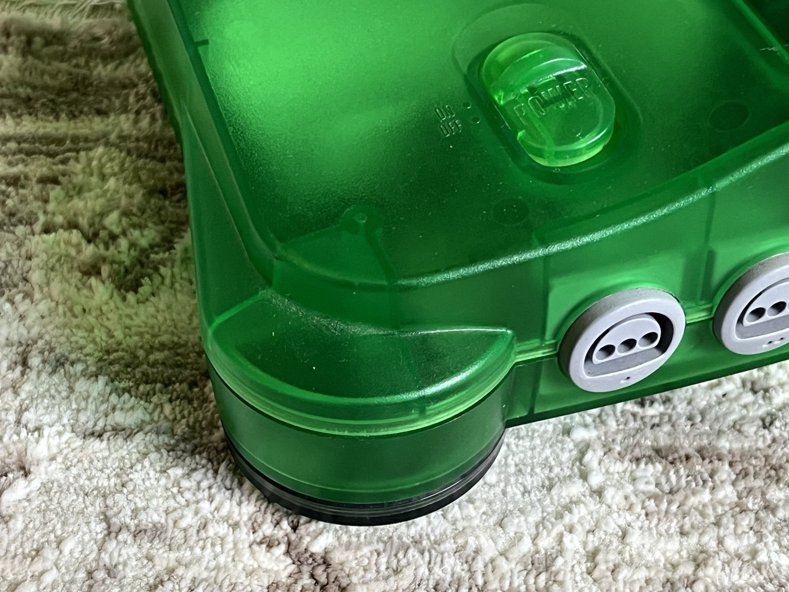 Nintendo 64 Funtastic Clear Jungle Green Console Only NUS-001 Tested NICE SHAPE
