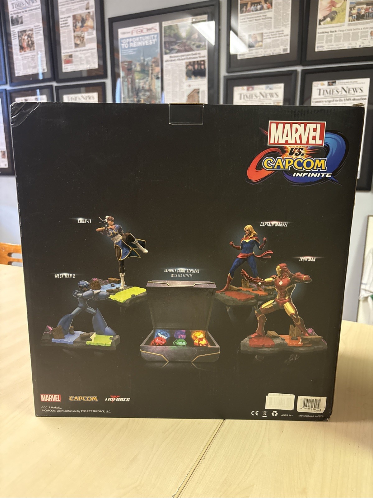MARVEL VS. CAPCOM INFINITE COLLECTORS EDITION BOX/STYROFOAM ONLY-NO FIGURES/GAME