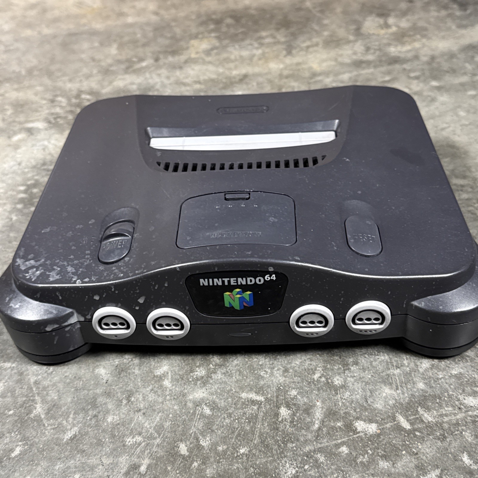 Nintendo 64 N64 Console (NUS-001) w/ Jumper Pak & OEM AV & Power Cables Tested