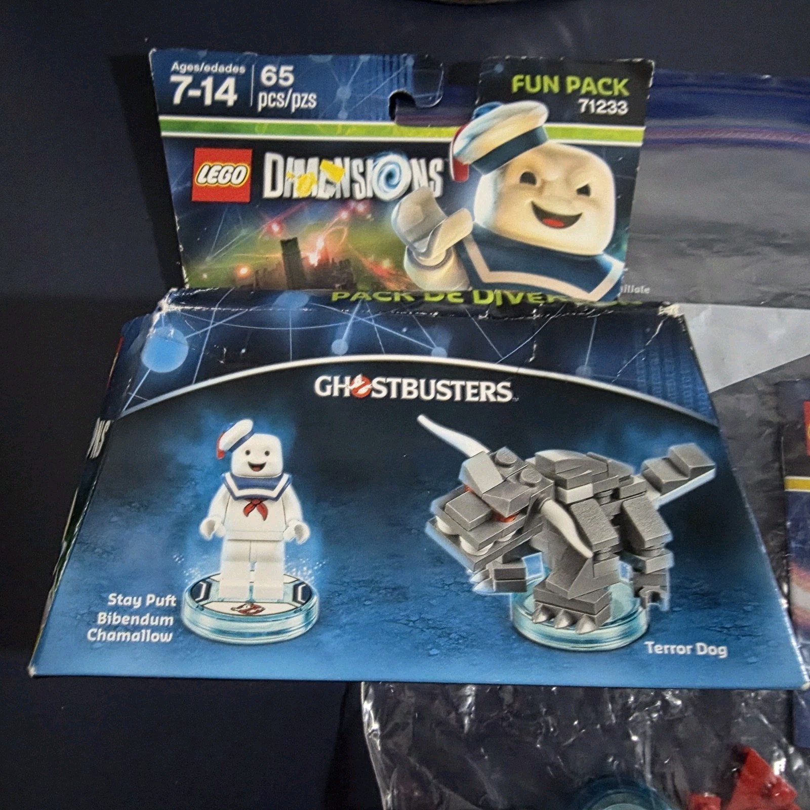 Lego Dimensions Ghostbusters Stay Puft Fun Pack (71233) & Level Pack (71228)