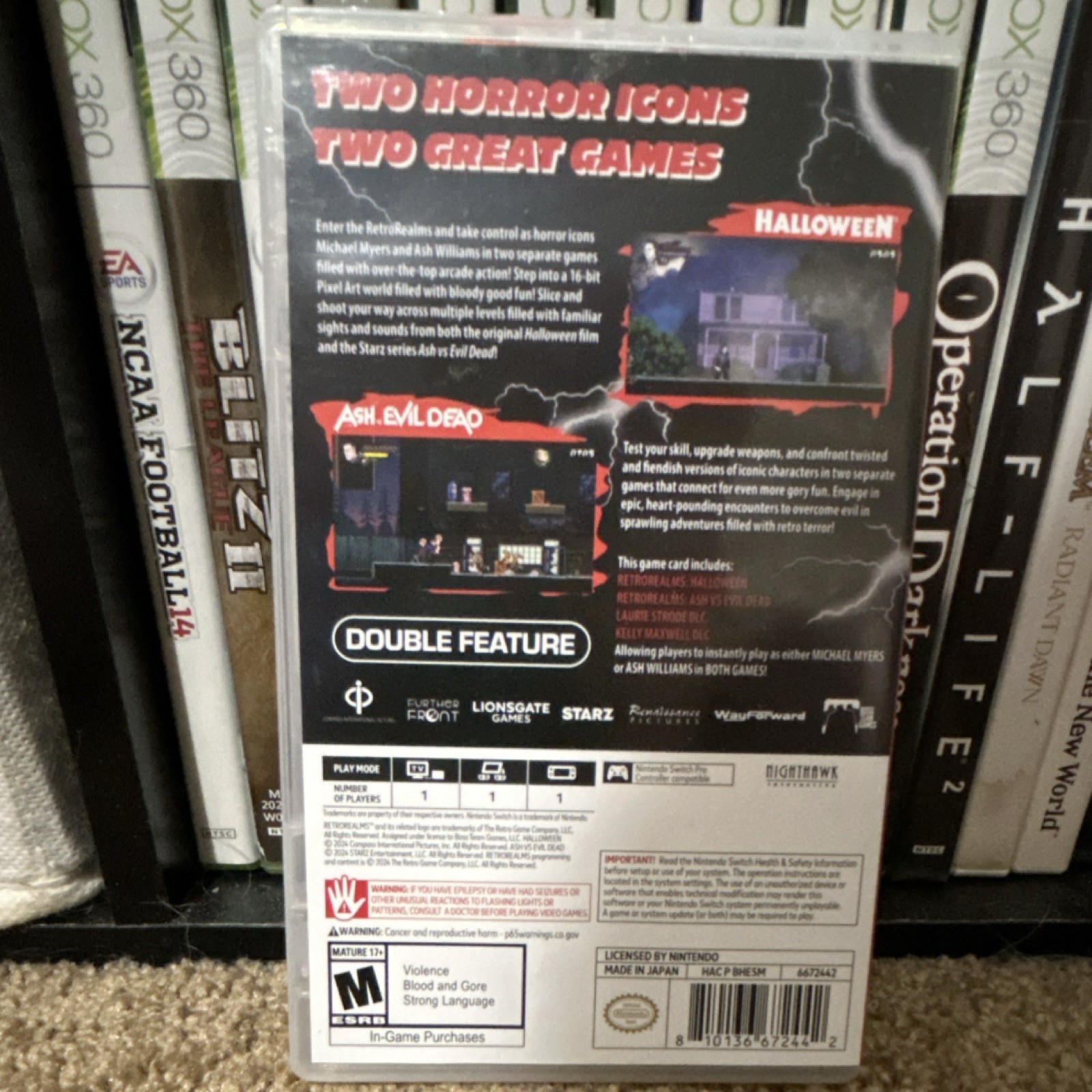 Nighthawk Interactive RetroRealms Double Feature Halloween Ash vs Evil Dead Nin…