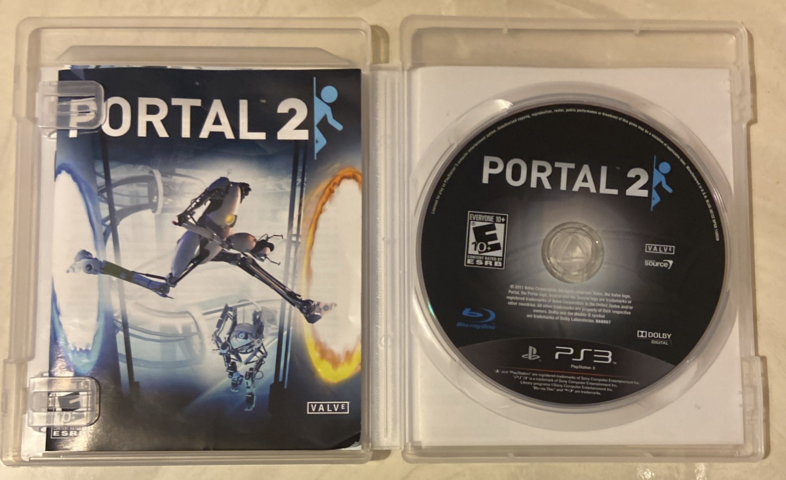 PORTAL 2 (Sony PlayStation 3 PS3, 2011) CIB Complete W/ Manual